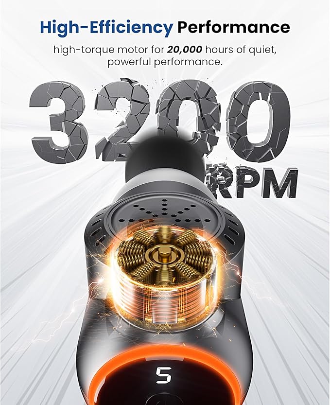 BOB AND BRAD C2 Plus Massage Gun with Heat, Deep Tissue Percussion Massager Gun, Muscle Massager, Electric Back Massagers for Professional Athletes Home Gym - Bloomnest
