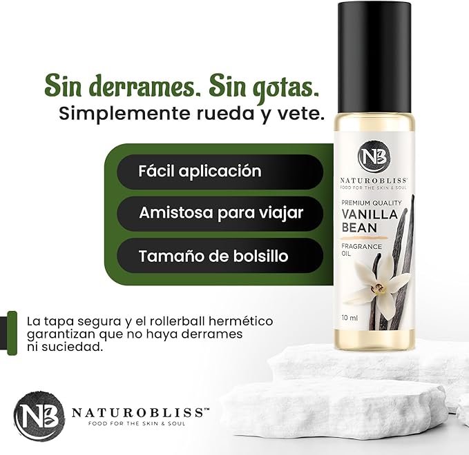 NaturoBliss Vanilla Perfume, Fragrance Oil Roll On 10 ml - Bloomnest