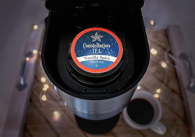 Constellation Tea Vanilla Spice Black Tea Pods Compatible with K Cup Brewers Including 2.0, 40 Count - Bloomnest