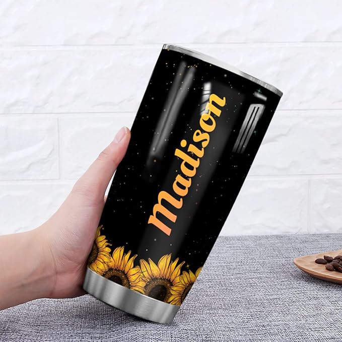 winorax Black Girl Tumbler Personalized Melanin Cup 20oz 30oz Stainless Steel Insulated Tumblers Coffee Mug With Lid Birthday Christmas African Gifts For Women Afro Girls Queen Friends Sister - Bloomnest