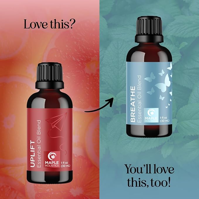 Uplift Aromatherapy Essential Oil Blend - Happy Essential Oil Blend with Calming Essential Oils for Diffusers for Home and Travel with Citrus Essential Oils and Pure Aromatherapy Oils for Diffusers - Bloomnest