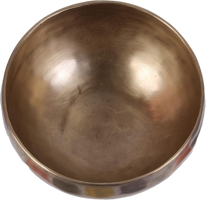6 inch Tibetan Hammered Old Antique Himalayan 7 Metal Singing Bowls Meditation Singing Bowl For Healing Prayer,Yoga With Prayer Flag ,Mallet, & Cushion, GH-02 Bloomnest
