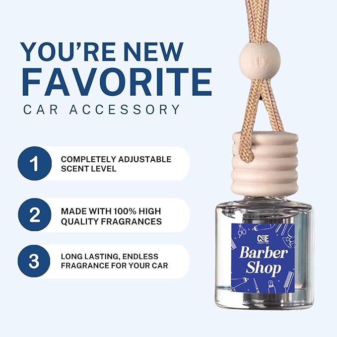 CANDECraftCo Car Air Hanging Fragrance Oil, Car Auto Freshener for Essential Oils, Scents Fragrance Aromatherapy Automobile Diffuser, Long Lasting (Birthday Cake) - Bloomnest