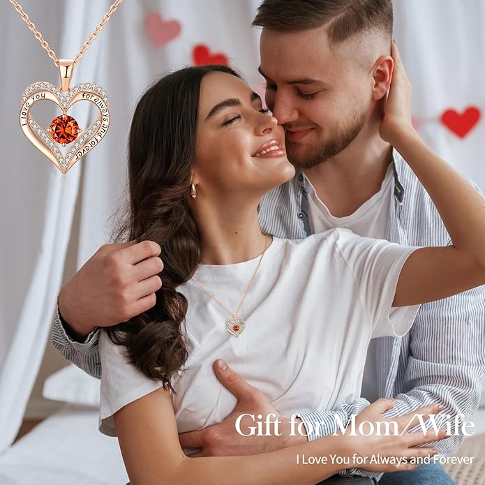 18K Rose Gold Necklaces for Women Birthday Gifts for Women Jewelry for Women Birthday Gifts for Wife Girlfriend Daughter Wife Birthday Gifts for Anniversary Mothers Day Christmas Valentines Gifts - Bloomnest