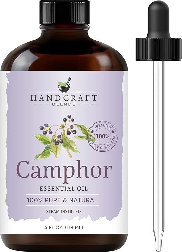 Handcraft Blends Camphor Essential Oil – Huge 4 Fl Oz – 100% Pure and Natural – Premium Grade Essential Oil for Diffuser and Aromatherapy, Skin, Massage, Candle and Soap Making Fragrance - Bloomnest