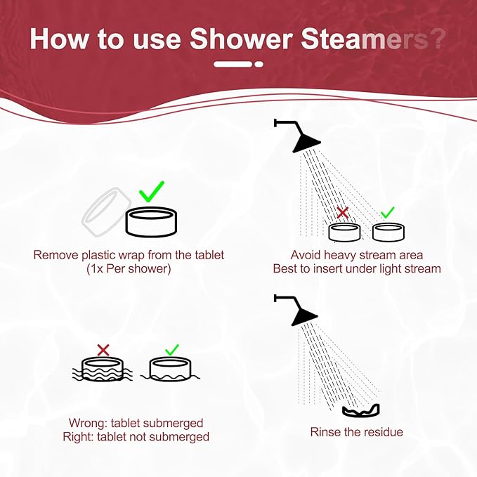 Shower Steamers Aromatherapy Birthday Gifts for Women Travel Essentials, 8 Pcs Rose, Bath Bombs Shower Bombs with Natural Essential Oils, Relaxation Home SPA - Bloomnest