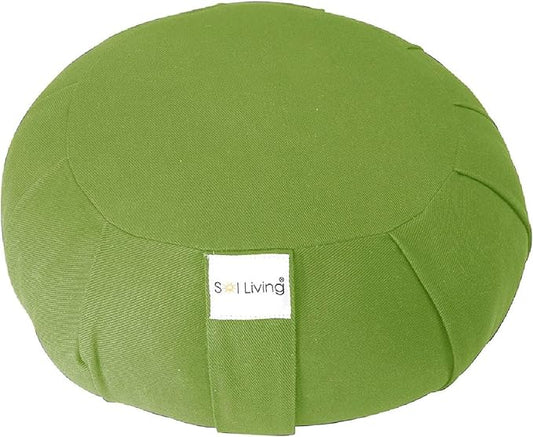 Meditation Cushion Sol Living Yoga Floor Pillow 100% Cotton Floor Cushion Removable Cover Firm Comfort Yoga Floor Cushion Seating for Adults Machine Washable Zafu Meditation Pillow Pouf Bolster Pillow