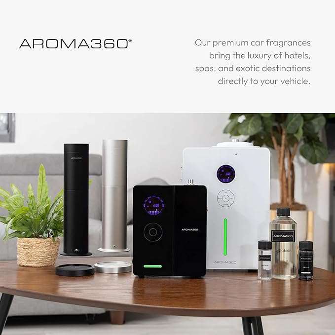 Aroma360 - Smart Car Diffuser Oil - Chandelier - Premium Car Air Freshener Cartridge - Bergamot, Sweet Berry & Oakmoss - Essential Oils - Vegan - Aromatherapy - Trucks, SUVs, RVs & More - Bloomnest