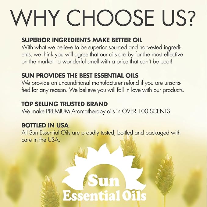 Sun Essential Oils – 4 oz Australian Sandalwood Essential Oil with Dropper for Diffuser, Skin, Aromatherapy Massage, Humidifier, Scent for Candle, Lotion & Soap Making at Home, Fragrance for Room - Bloomnest