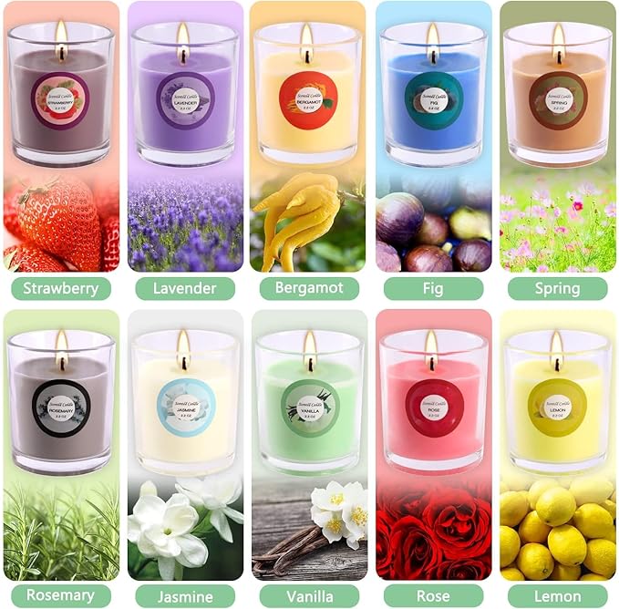 40pack Scented Candles Gift,Natural Soy Wax Jar Candles,Small Portable Tin Candles Set for Mom,Women,Teachers, Colleagues and Friends,2 OZ - Bloomnest