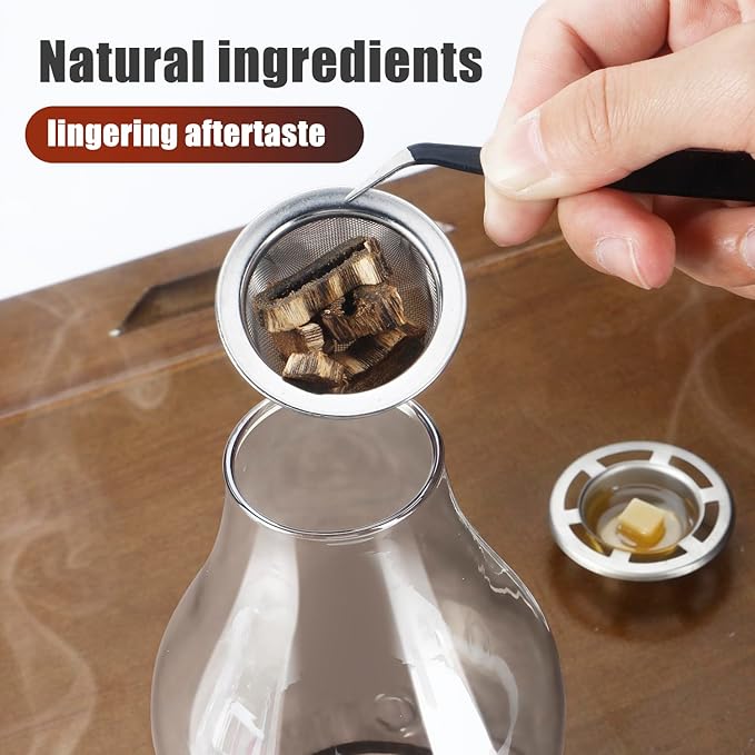 Glass Incense Holder for Sticks, Wooden Incense Stick Holder with Ash Catcher, Modern Insence-Stick Holder, Anti-Ash Flying Incent Holder for Yoga Spa Meditation Zen Home Decor (Transparent) - Bloomnest