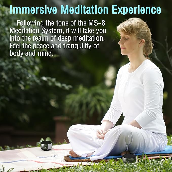 Meditation System,Electronic Tibetan Singing Bowl,Sound Bath Machine for Meditation,Mindfulness,Sound Bath,Chakra Healing, Stress Relief,Sound Therapy,Yoga Practice,Relaxation
