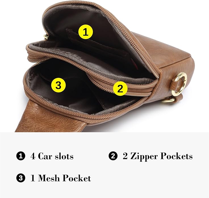 INICAT Small Sling Bag for Women Everyday & Travel Crossbody Bags Lightweight Cross Body Purses Vegan Leather - Bloomnest