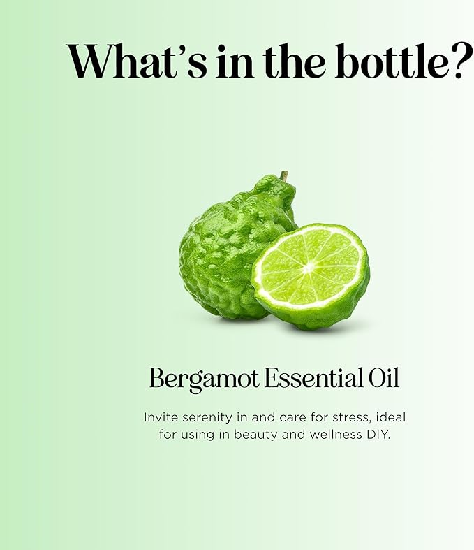Bergamot Essential Oil for Diffuser Aromatherapy - 100% Pure Citrus Bergamot Oil for Hair Skin and Nails Plus Undiluted Relaxing Aromatherapy Essential Oil for Diffusers Baths and Topical Uses 1oz - Bloomnest