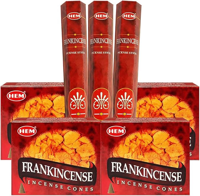 Frankincense Incense Sticks and Cone Incense Holder Variety Pack Bundle insence insense insienso TRUMIRI