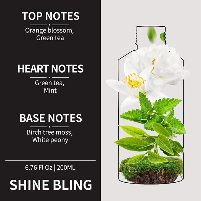 Hotel Collection Diffuser Oil- 6.76 Fl Oz/200ML-Shine Bling,Luxury Essential Oils for Diffuser Refill & Machines,Bigger Bottle, Bolder Aroma, Longer Lasting - Bloomnest