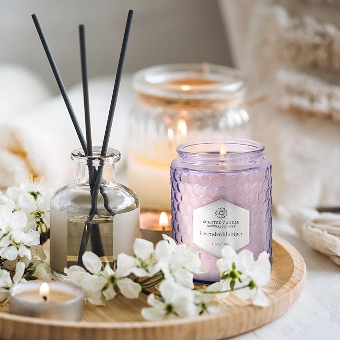 Candles for Home Scented, 6 Pack Aromatherapy Candles Gifts Sets for Women Birthday,33 oz Soy Wax 240 Hour Long Lasting Jar Candles - Bloomnest