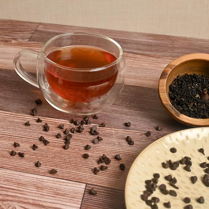 Organic Positively Tea Company, Mint Chocolate Chip, Black Tea, Loose Leaf, 16 Ounce - Bloomnest