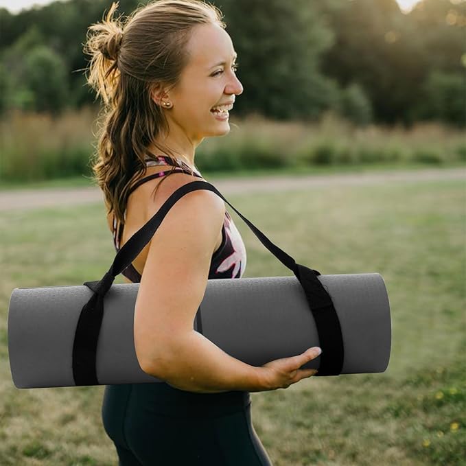 UMINEUX Yoga Mat Extra Thick 1/3'' & 2/5" Non Slip Yoga Mats for Women Eco Friendly TPE Fitness Exercise Mat with Carrying Sling & Storage Bag - Bloomnest