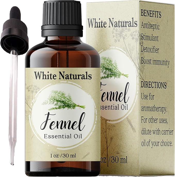 Organic Fennel Essential Oil for Digestion, Sweet Fennel Seed Oil for Congestion Relief & Uplift Mood, 100% Pure, Undiluted, Therapeutic Grade for Aromatherapy, Glowing Skin, Strengthened Hair 1oz - Bloomnest