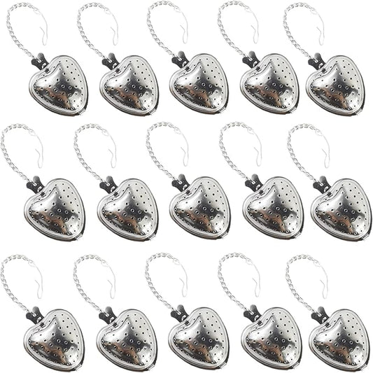 15PCS Stainless Steel Tea Ball 1.5 Inch Tea Infuser Strainers Tea Strainer Filters Tea Interval Diffuser for Tea - Bloomnest