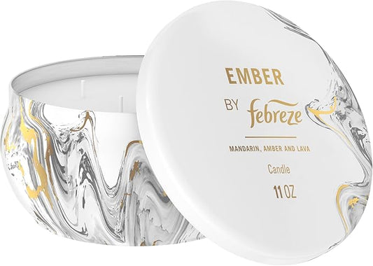 Febreze Scented Candle, Ember Scent, 11 oz 4 Wick Candle, Single Pack - Bloomnest