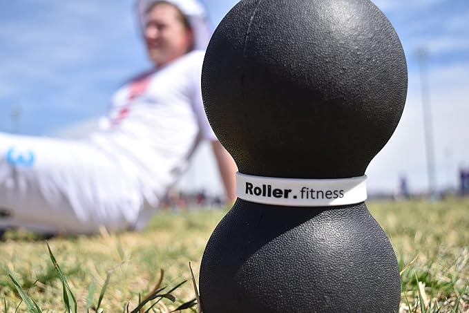 Fitness Infinity Roller, Peanut Foam Massage Ball, Large 8-Inch Double Exercise Roller (Gray - Standard) - Bloomnest