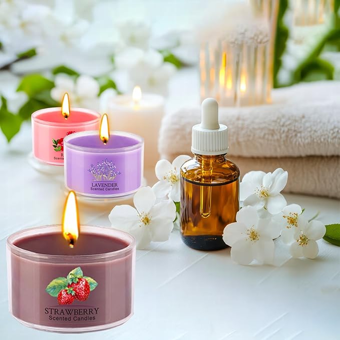Aromatherapy Scented Candles 20 Pack - Small Candle Gift Set for Women with 10 Scents, 1.6oz Long-Lasting Soy Wax Candles for Relaxation, Yoga, Bath, Christmas Birthday Gifts, Home Decor - Bloomnest