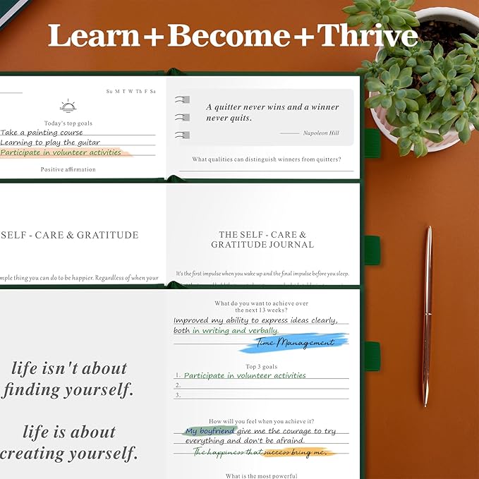 5 MINUTES A DAY Self-Mastery Journal for Men - Gratitude and Productivity Journal for Mindfulness, Positivity, Self Care and Reflection - Guided Journal for Women with Mood Tracker, A5 (Dark Green) 5MINUTESADAY