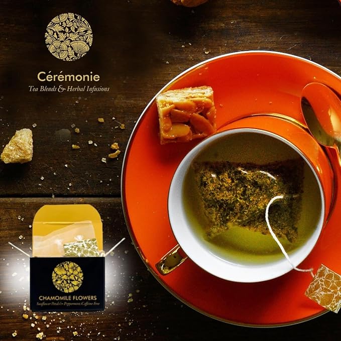 Ceremonie Tea Gourmet Variety Sampler Pack - Collection of 10 Assorted Single Serve Flavors - 20 Petite Mini Cubes with 2 Cubes of each Flavor - Ideal Gift for Tea Lovers - Bloomnest