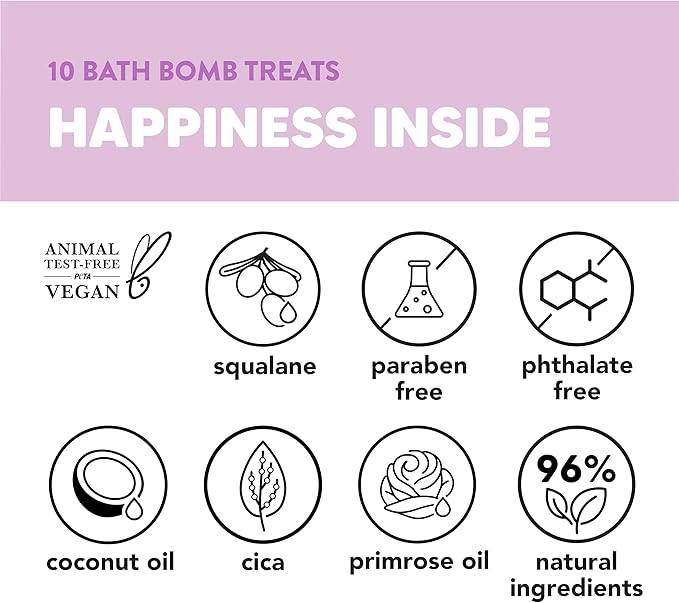 Onyx Professional Hydrating Bath Bomb Gift Set, 2 Pack - Includes 20 Bath Bombs and 2 Loofahs, Nourishes for Smooth Skin, Made with Shea Butter - Bloomnest