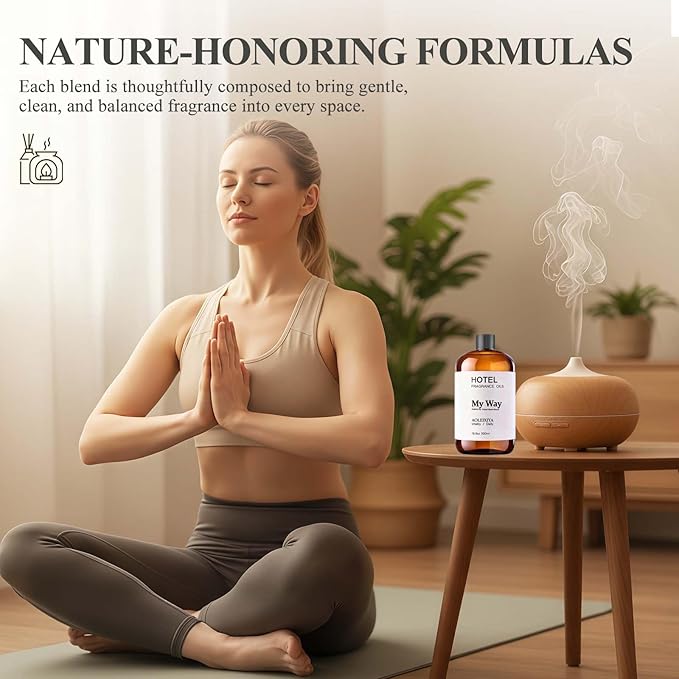 My Way Diffuser Oil Waterless Hotel Essential Oils for Diffusers for Home Inspired by The 1 Hotel Miami Scent - Premium Hotel Collection Diffuser Oil (16.9 Fl Oz (Pack of 1) - Bloomnest