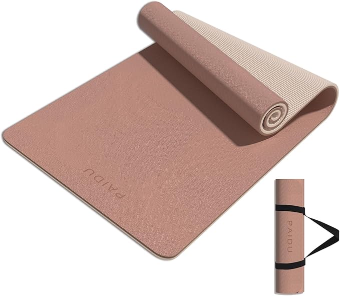 Yoga Mat 8mm Super Thick TPE Fitness Mat | SGS Certified | Non-Slip, Odorless & Tear-Resistant | Unisex with Strap | for Yoga, Pilates, Meditation & Home Workouts - Bloomnest