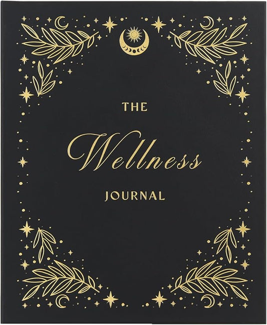 And Per Se Wellness Journal, Daily Journal for Personal Mental Health, Sleep & Diet Tracking, Self Care Reflection for Women & Men (Stardust Black) - Bloomnest
