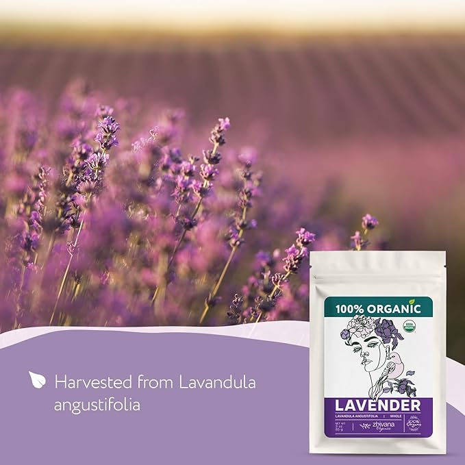 Super Value Pack 5 LB - Organic Food Grade Lavender Flower – Loose Leaf Lavender Tea - Lavandula Angustifolia - Edible Lavander for Drinks, Cooking & Baking - Bloomnest