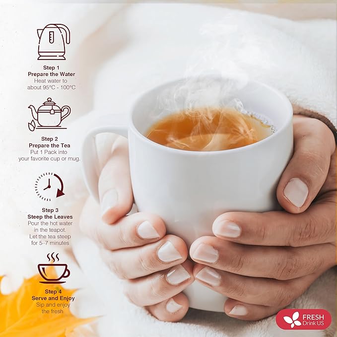 Premium Happy Throat Herbal Tea – 135 Bags Of Supper Tea Blend: Marshmallow Root, Slippery Elm & Ginger – Dry & Sore Throat Relief – Caffeine-Free, No Honey, No Citrus – No Sugar - Bloomnest