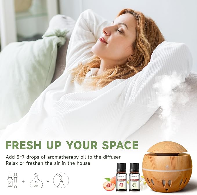 PHATOIL Coconut 20 Pcs Fragrance Oil Set, Premium Fragrance Oil, for Humidifier, DIY Candle & Soap Making Scent, Aromatherapy Diffuser Oils Set (5ML) - Bloomnest