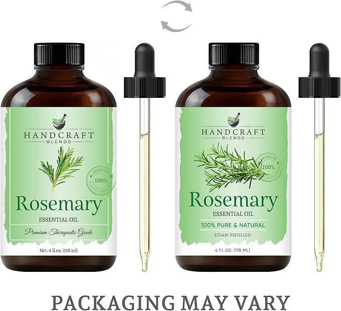Handcraft Blends Rosemary Essential Oil – Huge 4 Fl Oz – 100% Pure and Natural – Premium Grade Essential Oil for Diffuser and Aromatherapy, Skin, Massage, Candle and Soap Making Fragrance - Bloomnest