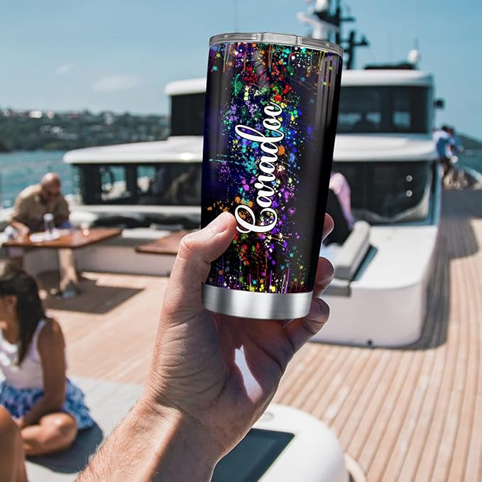 Wassmin Sea Turtle Tumbler Personalized Tumblers 20oz 30oz With Custom Name Watercolor Turtles Gifts For Women Girls Tumblers Stainless Steel Coffee Travel Mug Cup Birthday Christmas Stuff Gifts - Bloomnest