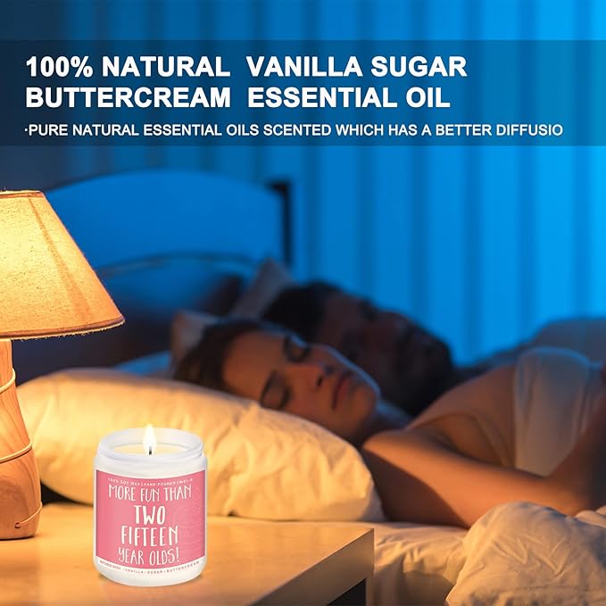 30th Birthday Gifts for Women, Perfect Birthday Present, Funny Presents for Mom, Friends, Wife, Sister, 7oz Vanilla Cream-Scented Candle - Bloomnest