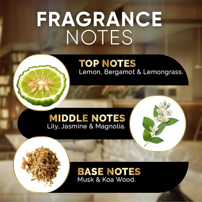 Luxury Hotel Diffuser Oil for Hotels and Homes - Aromatherapy Oils for use with an Essential Oil Diffuser at Home - Fragrance-Scent Diffuser Oil Blend (Sunrise Studio) 4.05fl oz (120ml) - Bloomnest