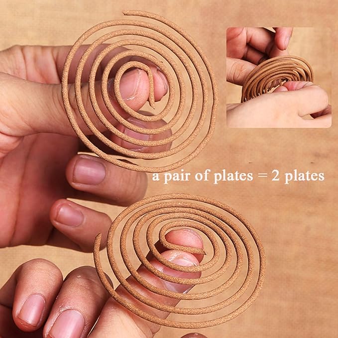 Sandalwood Coils Incense Natural 48 Pieces for Incense Holder Burner Home Decor Indoor Aroma 4 Hours - Bloomnest