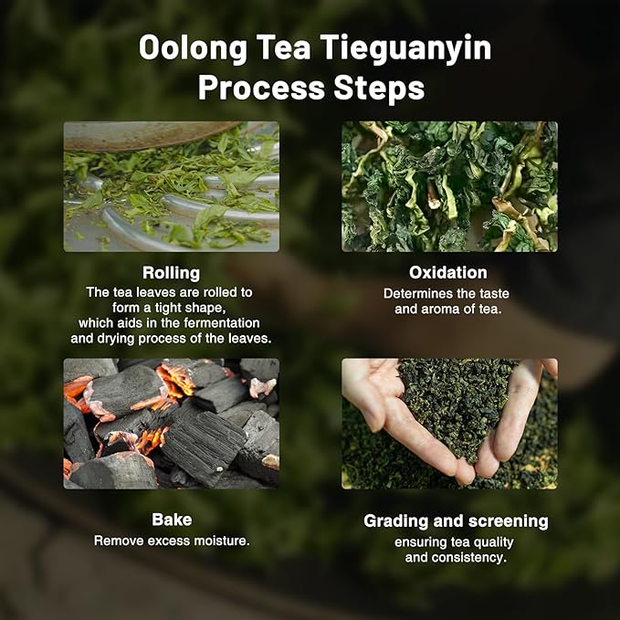 iTeaworld Tieguanyin-Green Oolong tea loose leaf - Natural Orchid Fragrance Authentic Fujian Anxi Tieguanyin 100g - Whole Tea leaves Oolong Tea for Health with 20 Empty Tea Bags, 3.5oz - Bloomnest