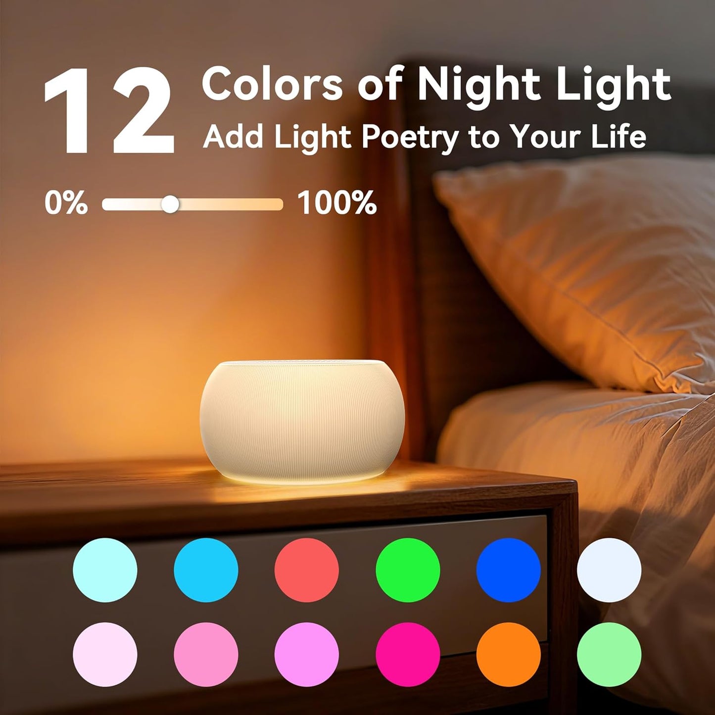 Easysleep White Noise Sound Machine Portable Sleep Machine for Baby Adult with 30 Soothing Sounds 12 Night Light Colors 4 Timer Memory Function Rechargeable Noise Machines for Sleeping, Office