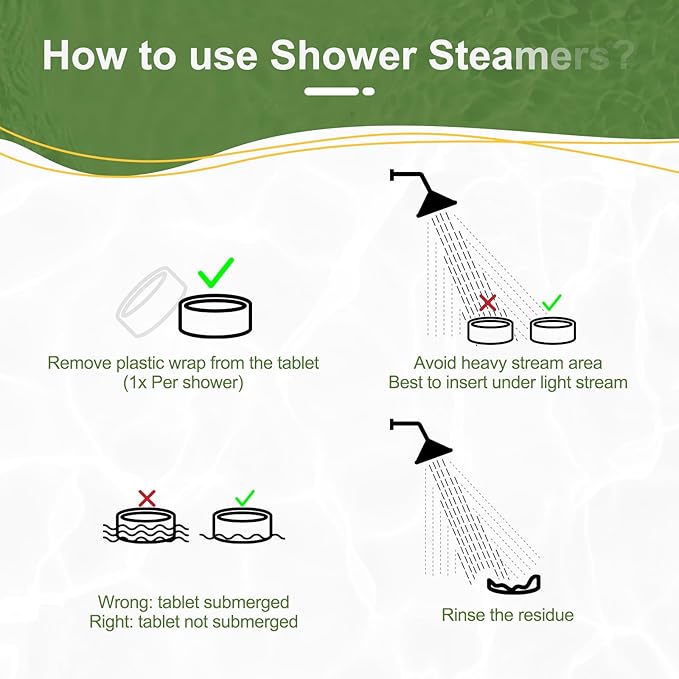 Shower Steamers Aromatherapy Birthday Gifts for Women Travel Essentials, 8 Pcs Lemon Mint, Bath Bombs Shower Bombs with Natural Essential Oils, Relaxation Home SPA - Bloomnest