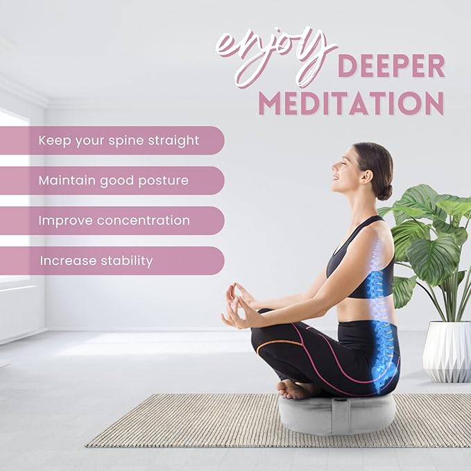 Yes4All Meditation Cushion, Floor Pillow Foam Zafu Buckwheat, Mandala Pattern Yoga Meditation Bolster Pillows, Floor Cushions - Bloomnest