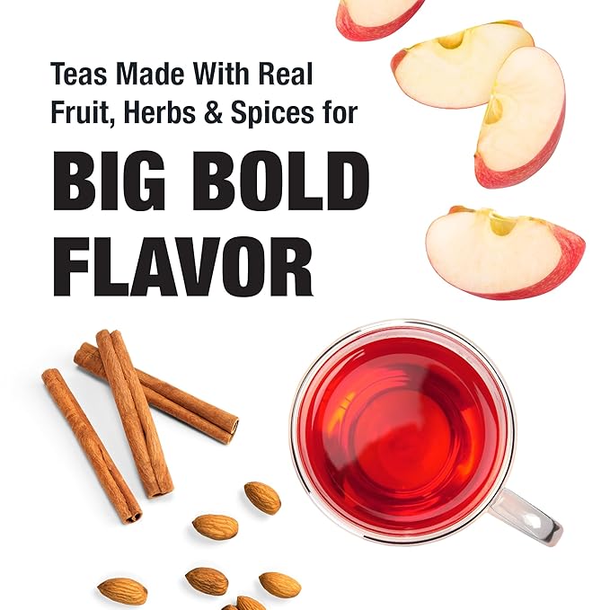 Tiesta Tea - Nutty Almond Cream, Premium Loose Leaf, Cinnamon Almond Herbal Tea Blend, Non-Caffeinated, Make Hot or Iced & Brews Up to 250 Cups, 16oz Bulk Pouch & 6.2oz Refillable Tin Combo - Bloomnest