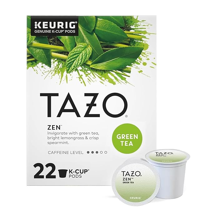 TAZO Tea Bag K-Cup Pods, Awake English Breakfast & Zen 22 CT (2ea) (Variety Pack) - Bloomnest
