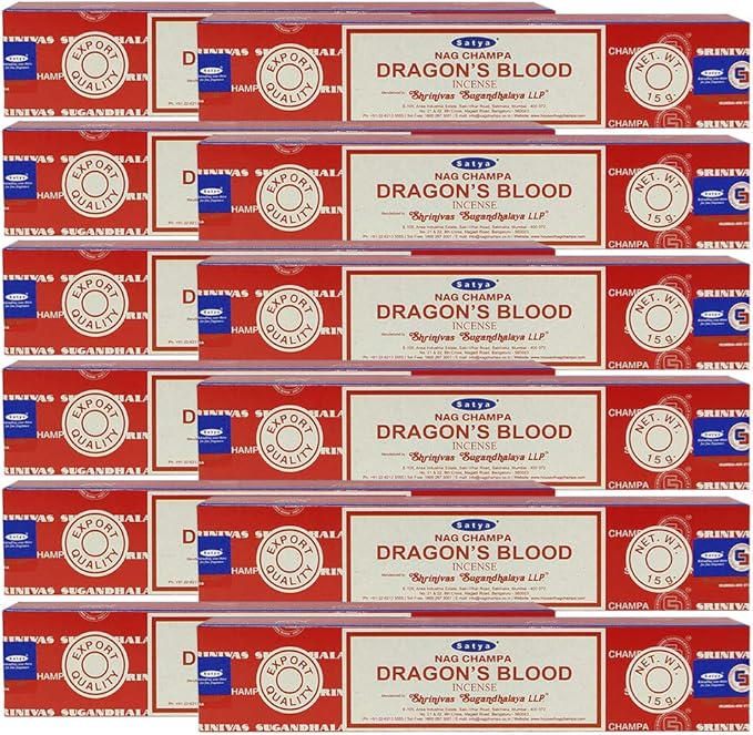 Dragon's Blood Incense Sticks and Incense Stick Holder Bundle Insence Insense Satya - Bloomnest
