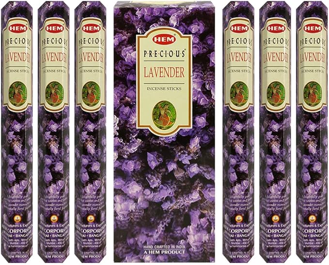TRUMIRI Incense Stick Holder Bundle with Hem Precious Lavender 20g Incense Sticks - Pack of 6 (Approx 120 Sticks) TRUMIRI